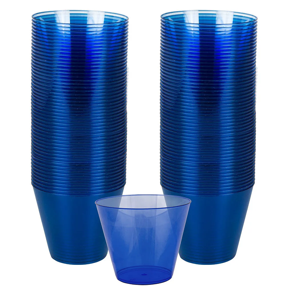 Royal Blue Plastic Tumbler 266ml 72pk