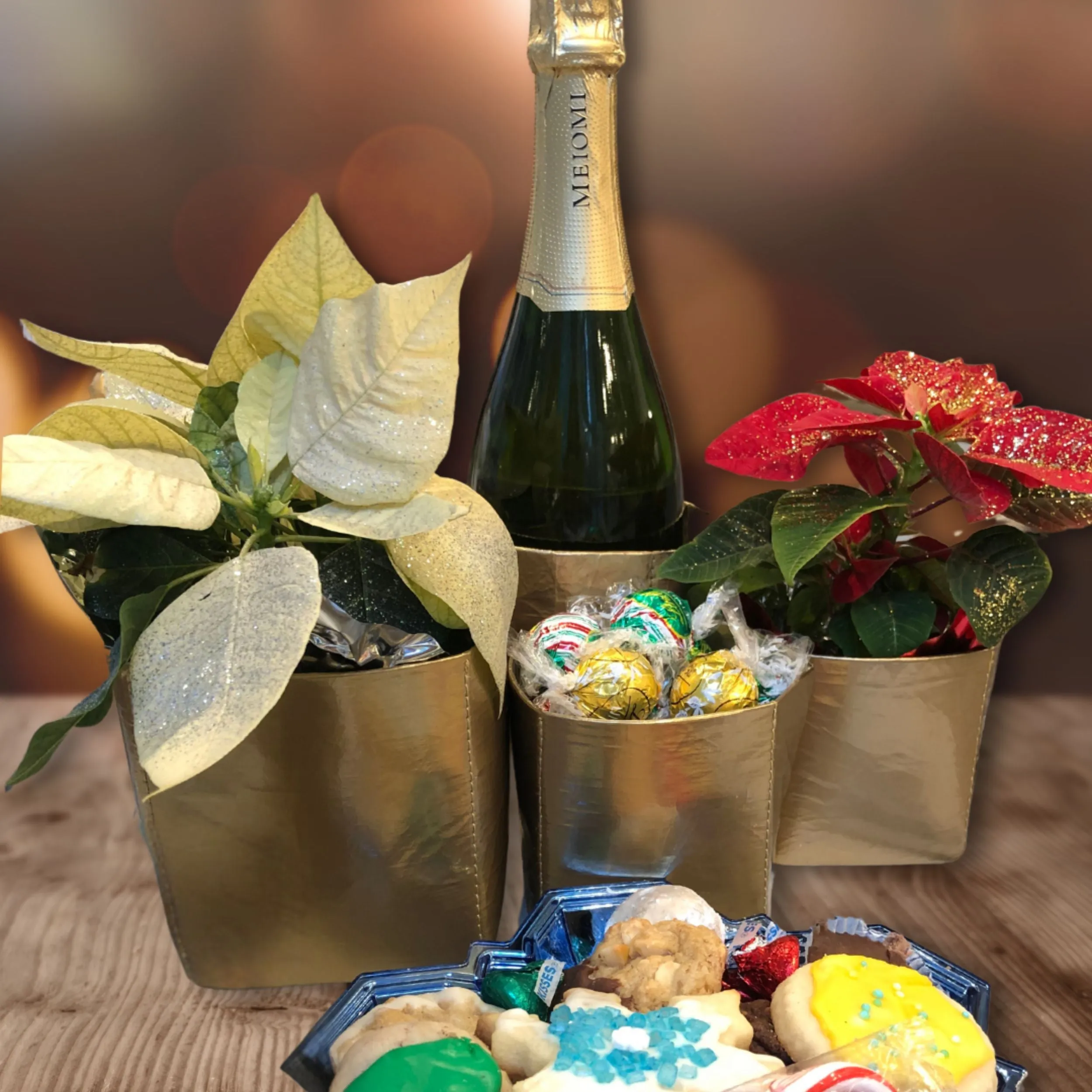 Set of Two Travel Cups - Metallic Gold Cup Duo